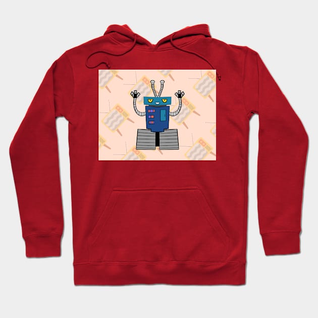 July Tracks Robot Hoodie by Soundtrack Alley